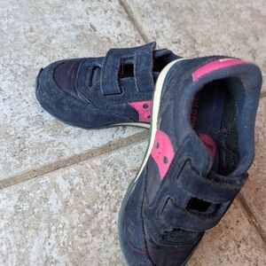 Saucony Blue and Pink Velcro Sneakers for Everyday Comfort